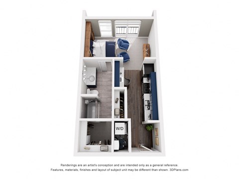 The Lunar Studio Floor Plan